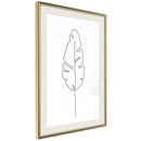 Poster - Drawn with One Line  - goud passepartout