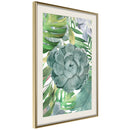 Poster - So Green  - goud passepartout