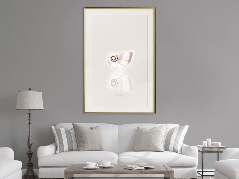 Poster - Holiday Souvenir  - goud passepartout