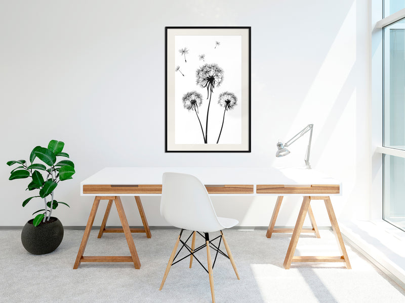 Poster - End of Summer  - zwart passepartout