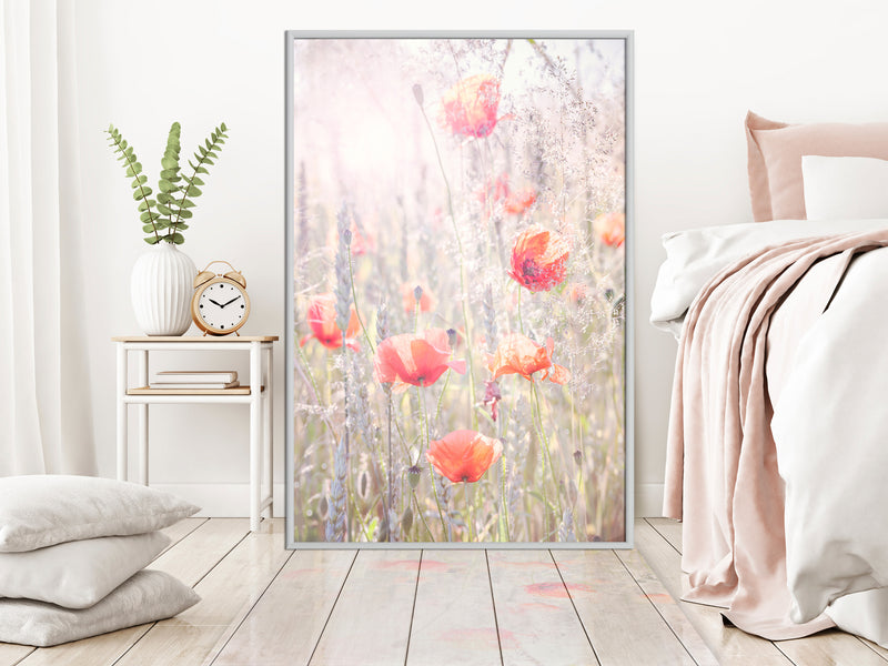Poster - Poppies  - wit
