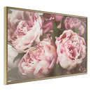 Poster - Pastel Peonies  - goud