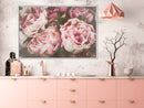 Poster - Pastel Peonies  - wit