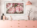 Poster - Pastel Peonies  - wit passepartout