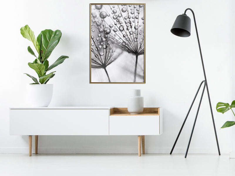 Poster - Dew in the Macro Scale  - goud