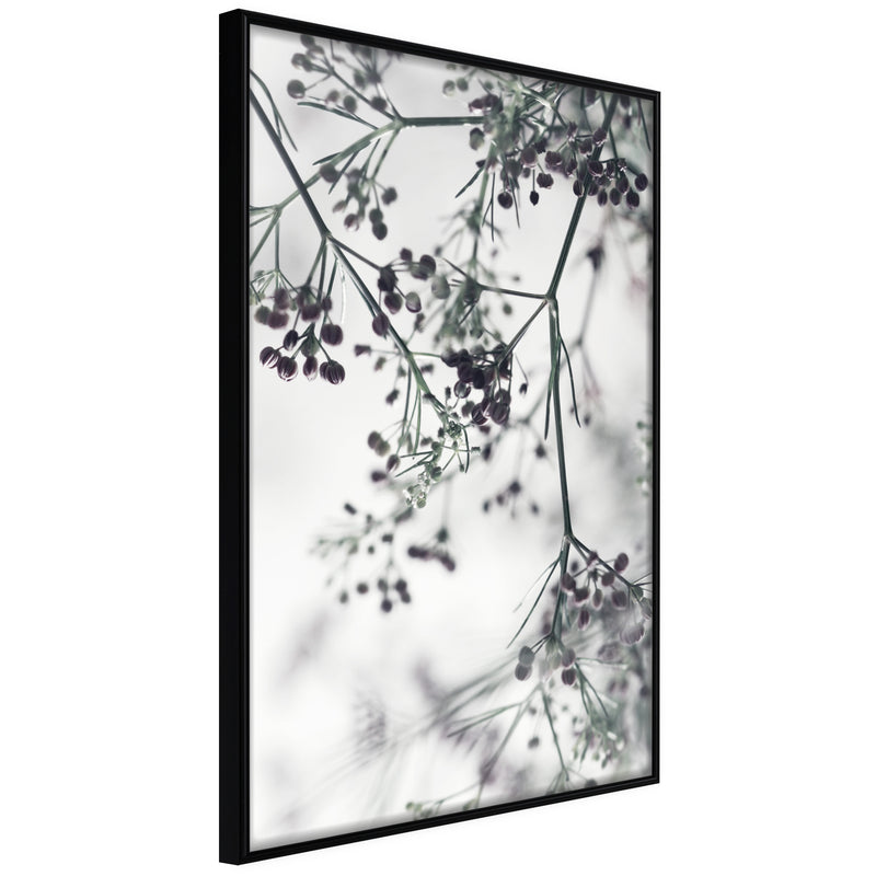 Poster - Sprinkled with Flowers  - zwart