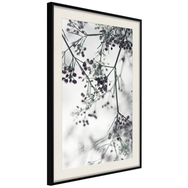 Poster - Sprinkled with Flowers  - zwart passepartout