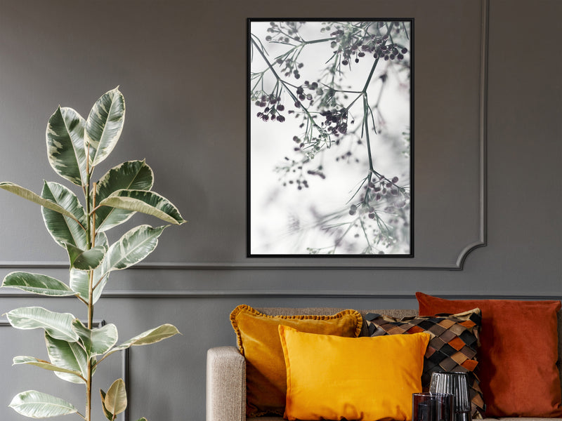 Poster - Sprinkled with Flowers  - zwart