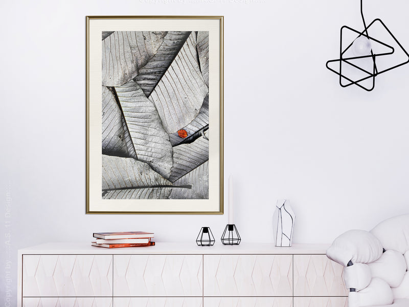 Poster - Touch of Colour  - goud passepartout