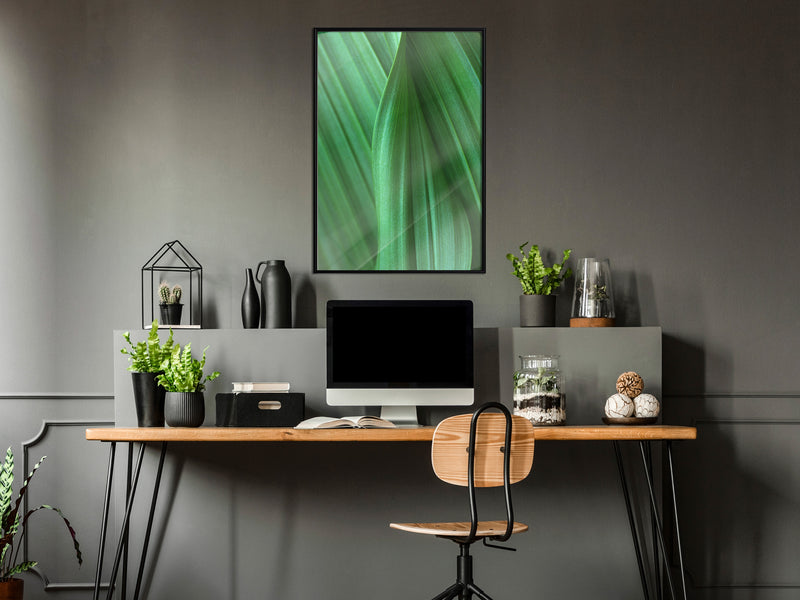 Poster - Leaf Structure  - zwart