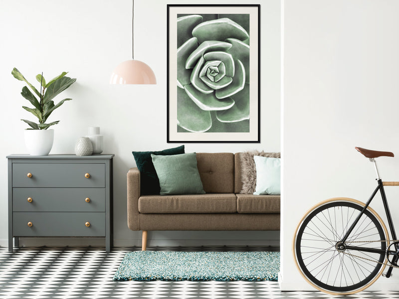 Poster - Robust Plant  - zwart passepartout