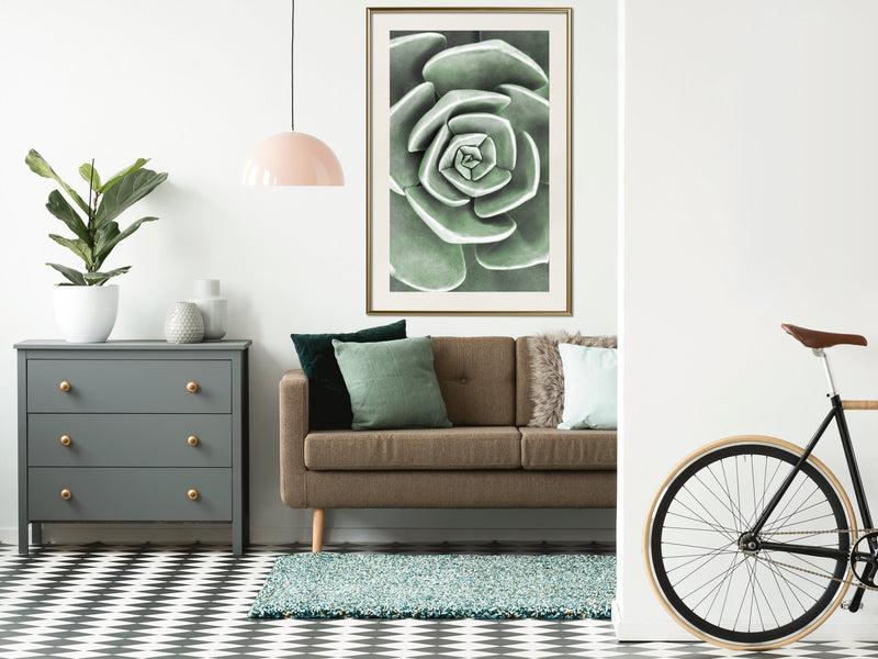 Poster - Robust Plant  - goud passepartout