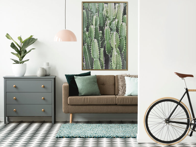 Poster - Cactus Plantation  - goud