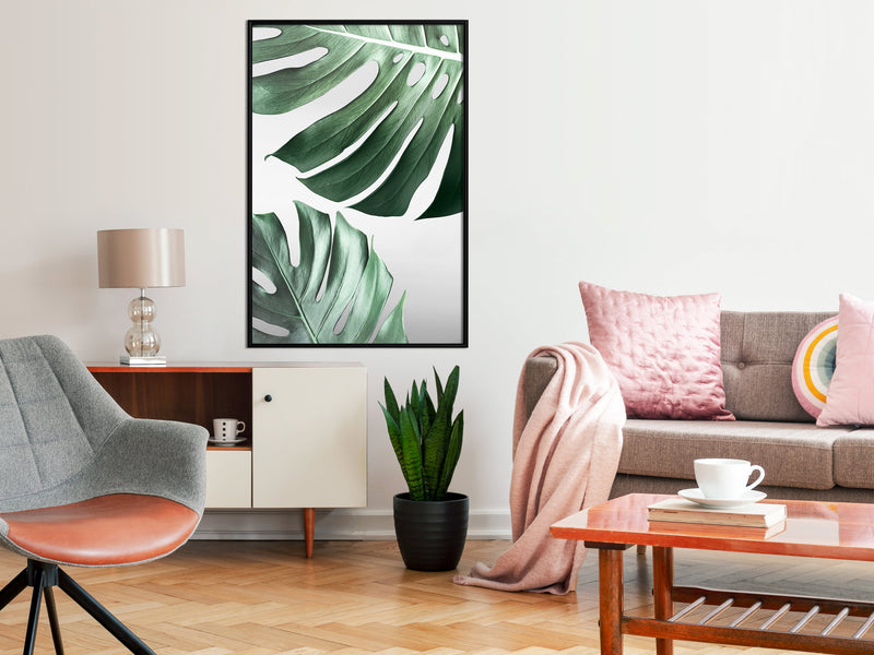 Poster - Leaves Like Swiss Cheese  - zwart