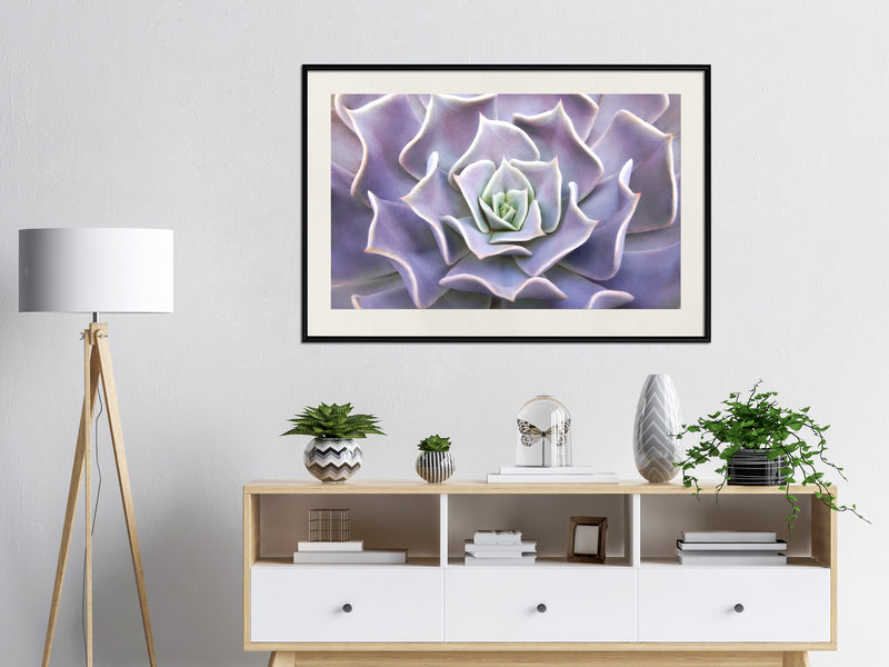 Poster - Like a Flower  - zwart passepartout