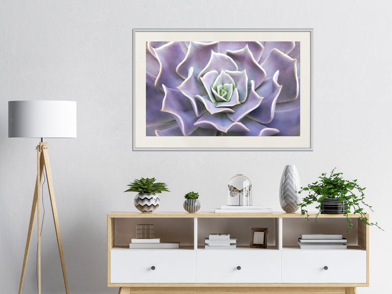 Poster - Like a Flower  - wit passepartout