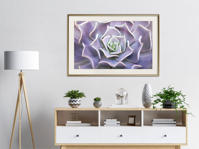 Poster - Like a Flower  - goud passepartout