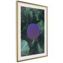 Poster - In a Thicket of Leaves  - goud passepartout