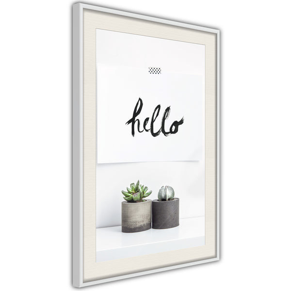 Poster - Hygge  - wit passepartout