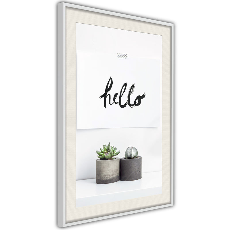 Poster - Hygge  - wit passepartout