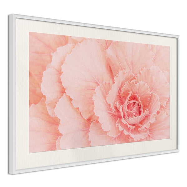 Poster - Delicate Petals  - wit passepartout