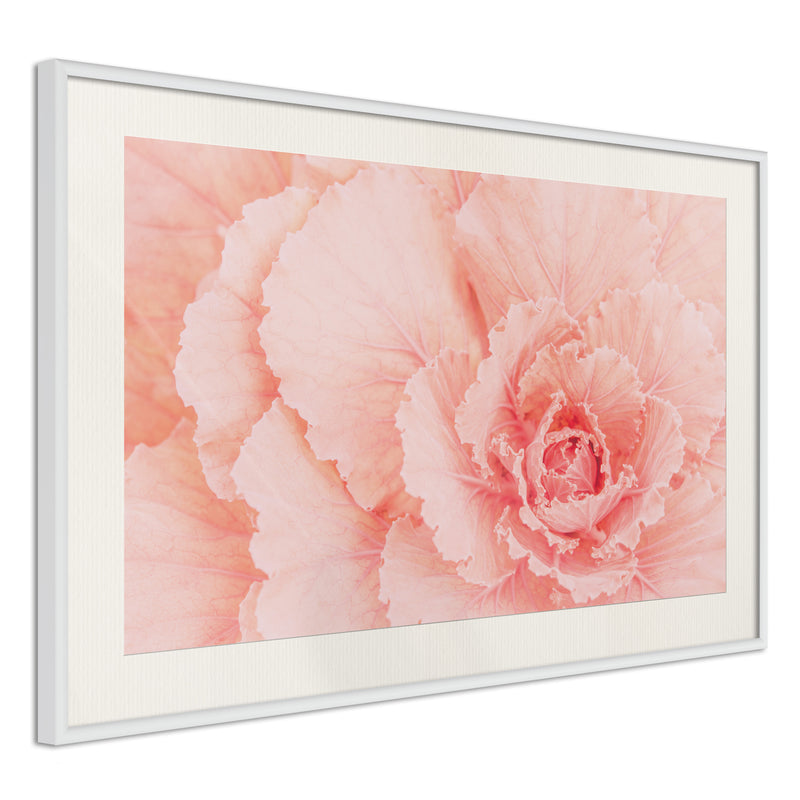 Poster - Delicate Petals  - wit passepartout