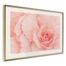 Poster - Delicate Petals  - goud passepartout