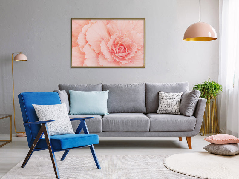 Poster - Delicate Petals  - goud