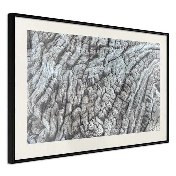 Poster - Carved with Fire  - zwart passepartout