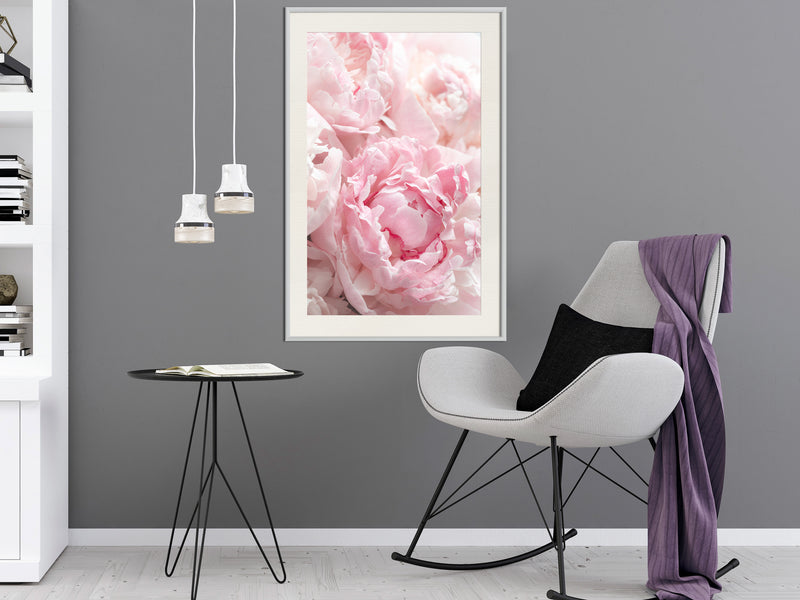 Poster - Abundance of Flowers  - wit passepartout