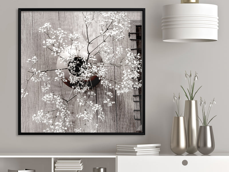 Poster - Reminiscence of Spring (Square)  - zwart
