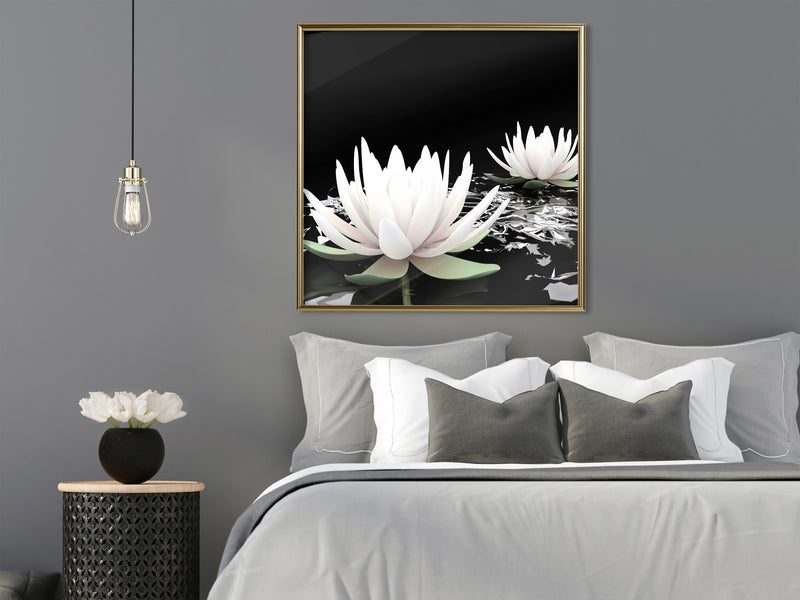 Poster - Calm on the Water  - goud