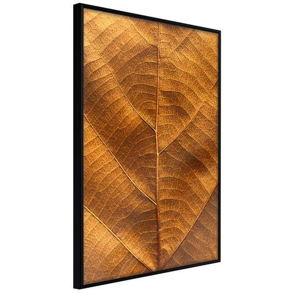 Poster - Golden Veins  - zwart