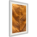 Poster - Golden Veins  - wit passepartout