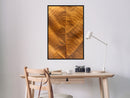 Poster - Golden Veins  - zwart