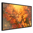 Poster - Golden Autumn  - zwart