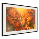 Poster - Golden Autumn  - zwart passepartout