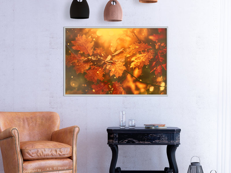 Poster - Golden Autumn  - wit