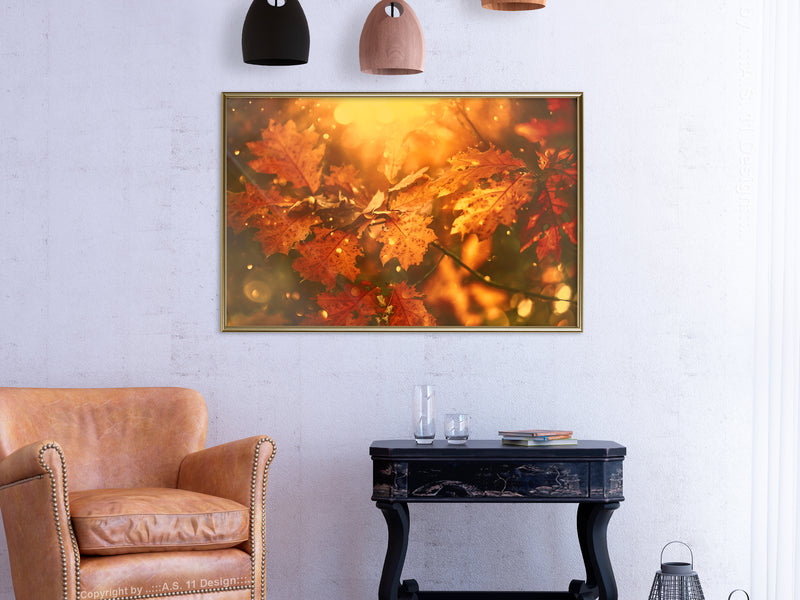 Poster - Golden Autumn  - goud