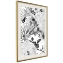 Poster - Black and White Nature  - goud passepartout