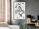 Poster - Black and White Nature  - zwart passepartout