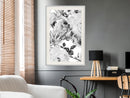 Poster - Black and White Nature  - wit passepartout