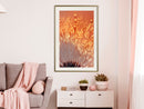 Poster - Orange Breath of the Summer  - goud passepartout