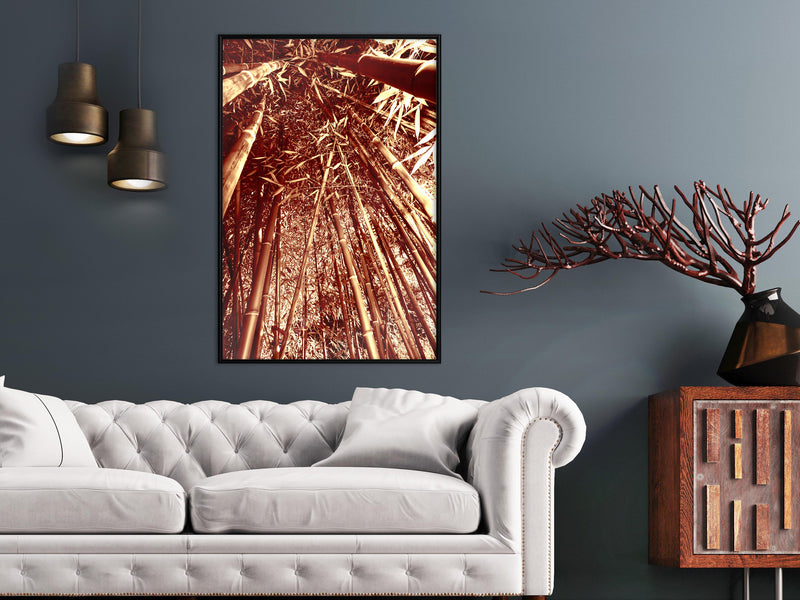 Poster - Asian Forest  - zwart
