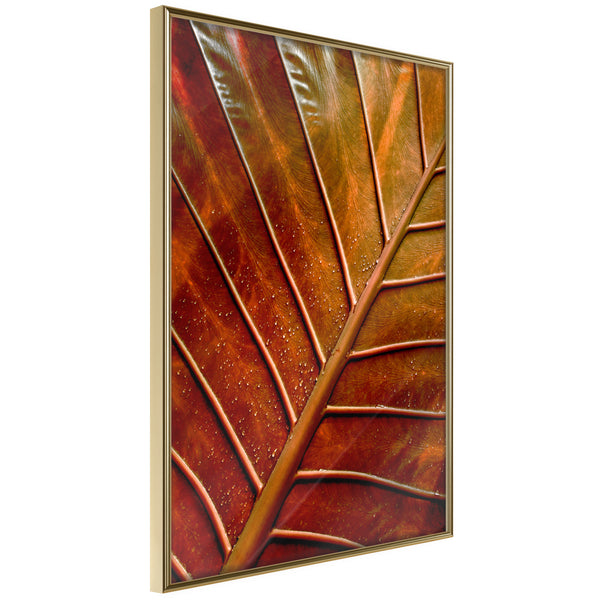 Poster - Bronze Leaf  - goud