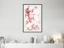 Poster - Cotton Flowers  - zwart passepartout