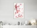 Poster - Cotton Flowers  - wit passepartout