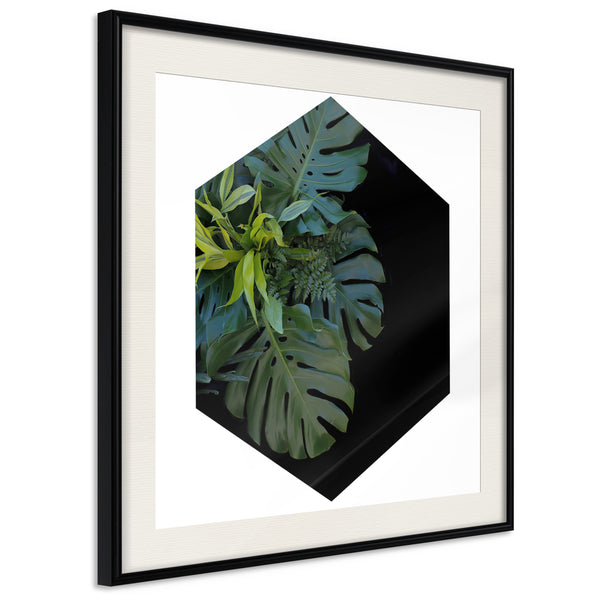 Poster - Cell of Jungle   - zwart passepartout