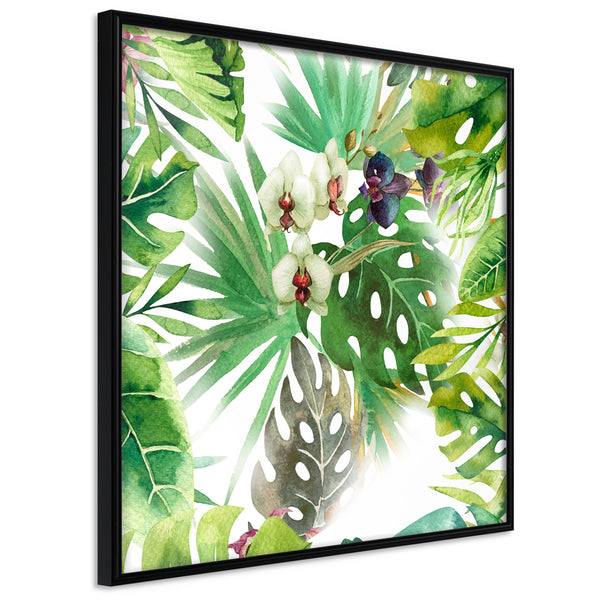Poster - Monsteras, Inc. II (Square)  - zwart