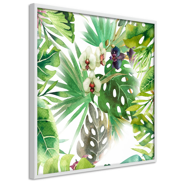 Poster - Monsteras, Inc. II (Square)  - wit